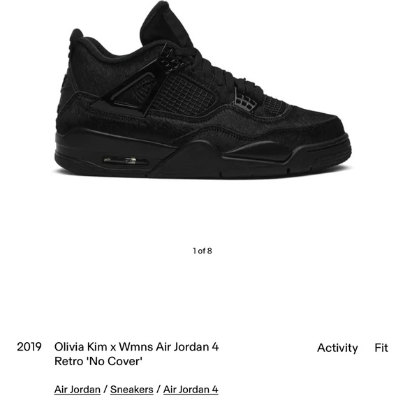 Olivia Kim x Wmns Air Jordan 4 Retro 'No Cover' - Picture 1 of 11